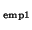 $_{\mbox{\tiny {emp1}}}$
